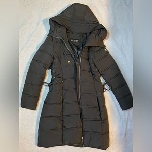 Guess puffer, long winter coat parka